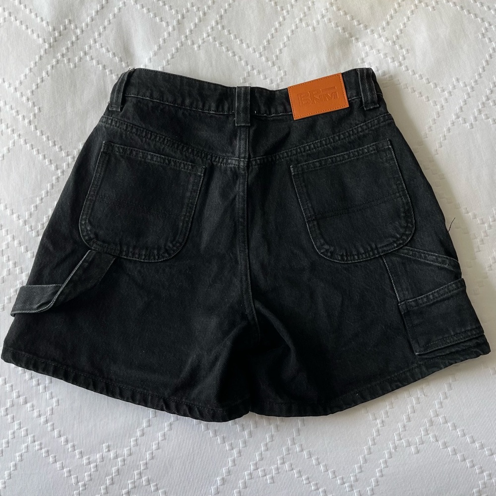 PP-DNM Black Cargo Shorts